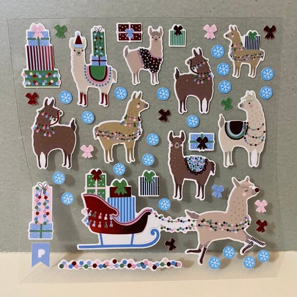 Pipsticks Other - Pipsticks Llama Christmas Stickers